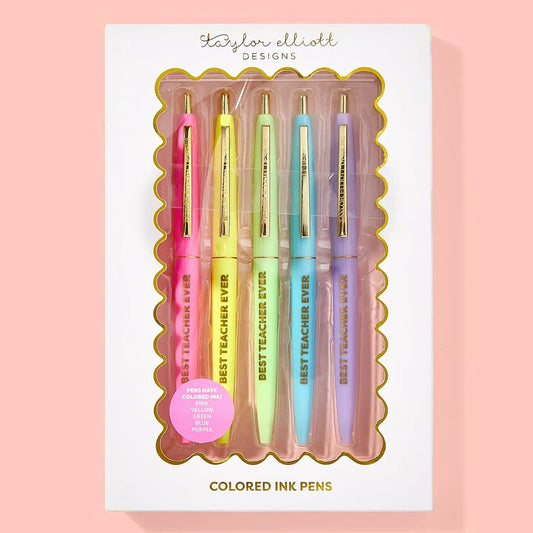 Best Teacher Ever Pen Set