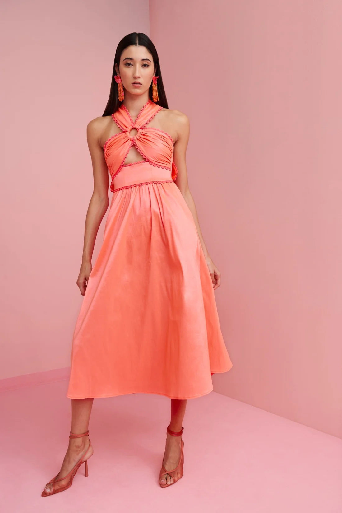 Avalon Dress in Orange