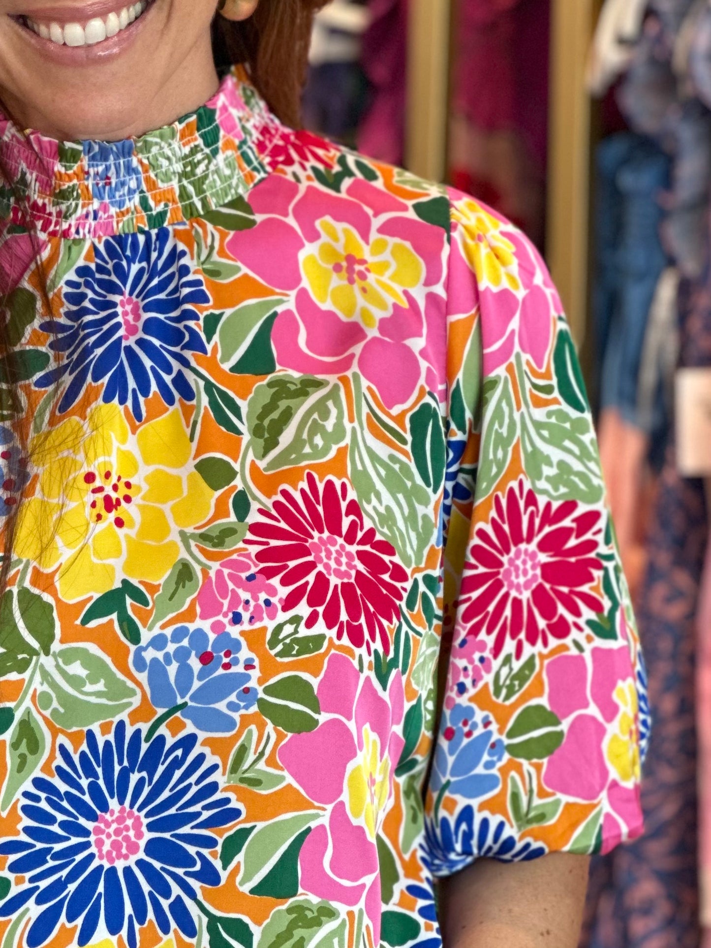 Short Sleeve Floral Top