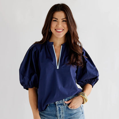 Anna Top in Navy