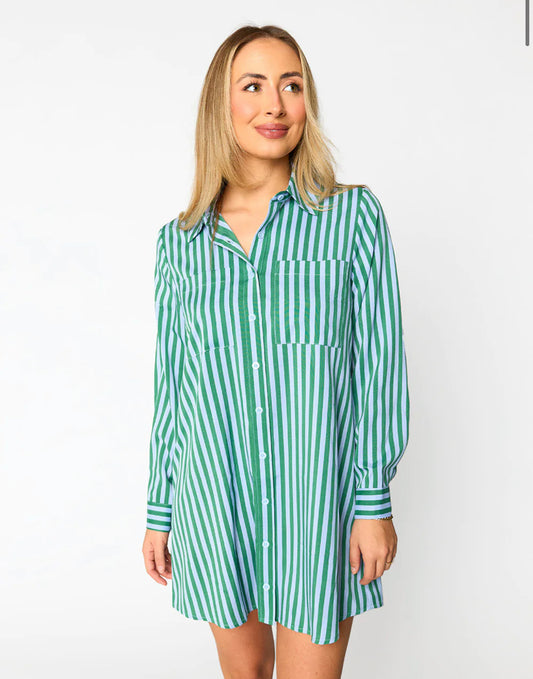Beau Dress in Cucumber Water