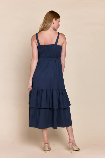 Fabiana Dress in Navy