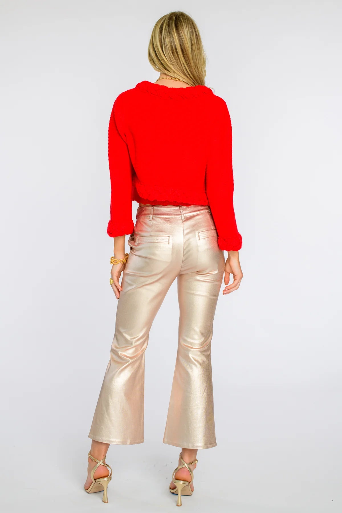 Honey Cardigan in Red