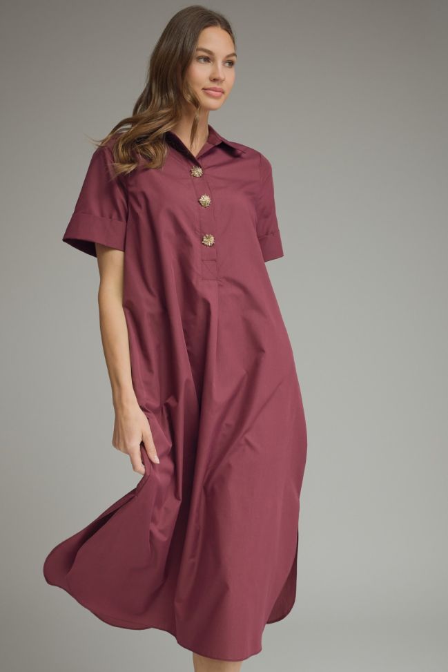 Lunaria Maxi Dress in Wine