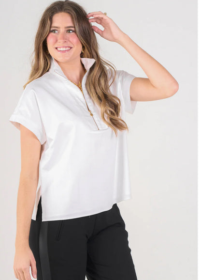 Poppy Pullover in White