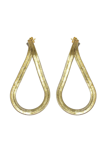James Large Drop Earring in Gold