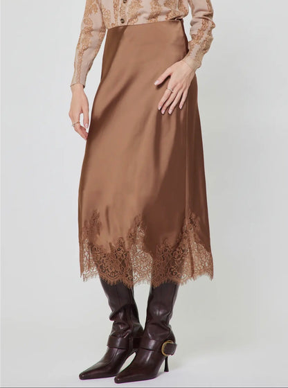 Savannah Lace Hem Skirt