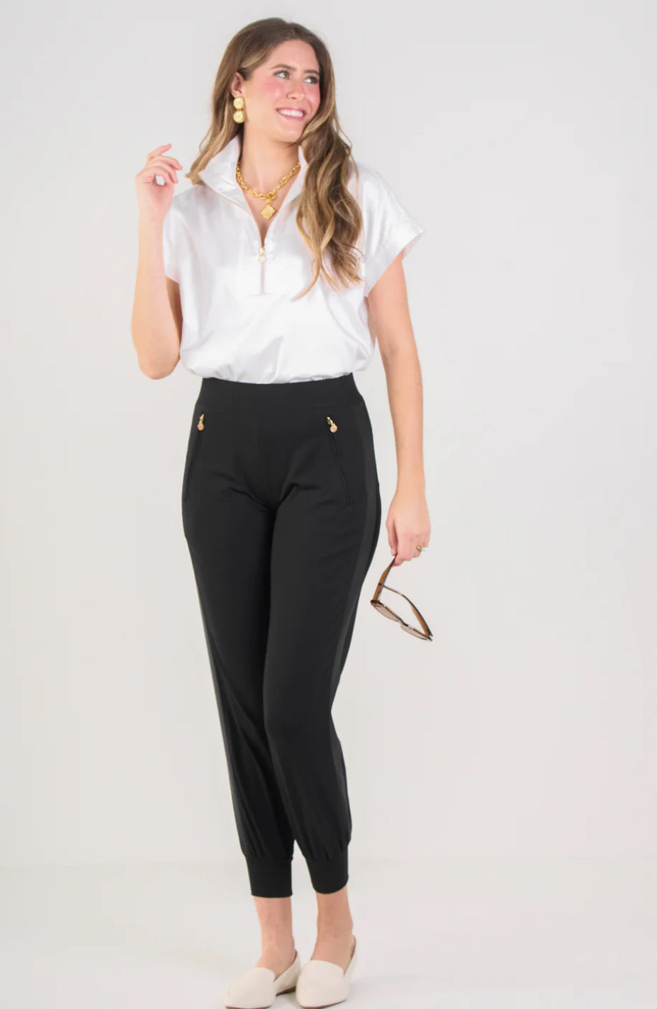 Poppy Pullover in White