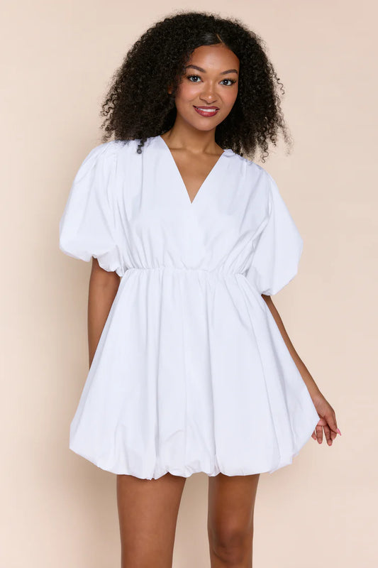 Liliane Bubble Dress in White