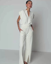 Load image into Gallery viewer, Lincoln Front Slit Pant in Porcelain
