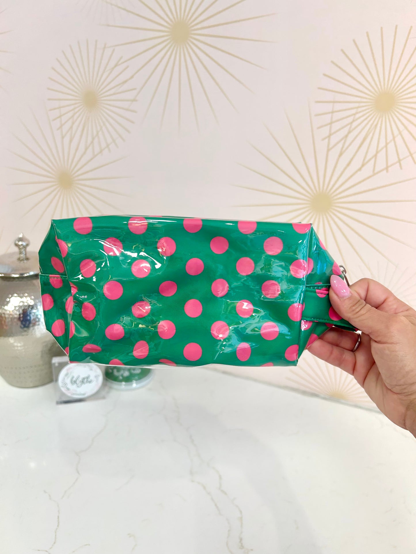 Green/Pink Waterproof Pouch