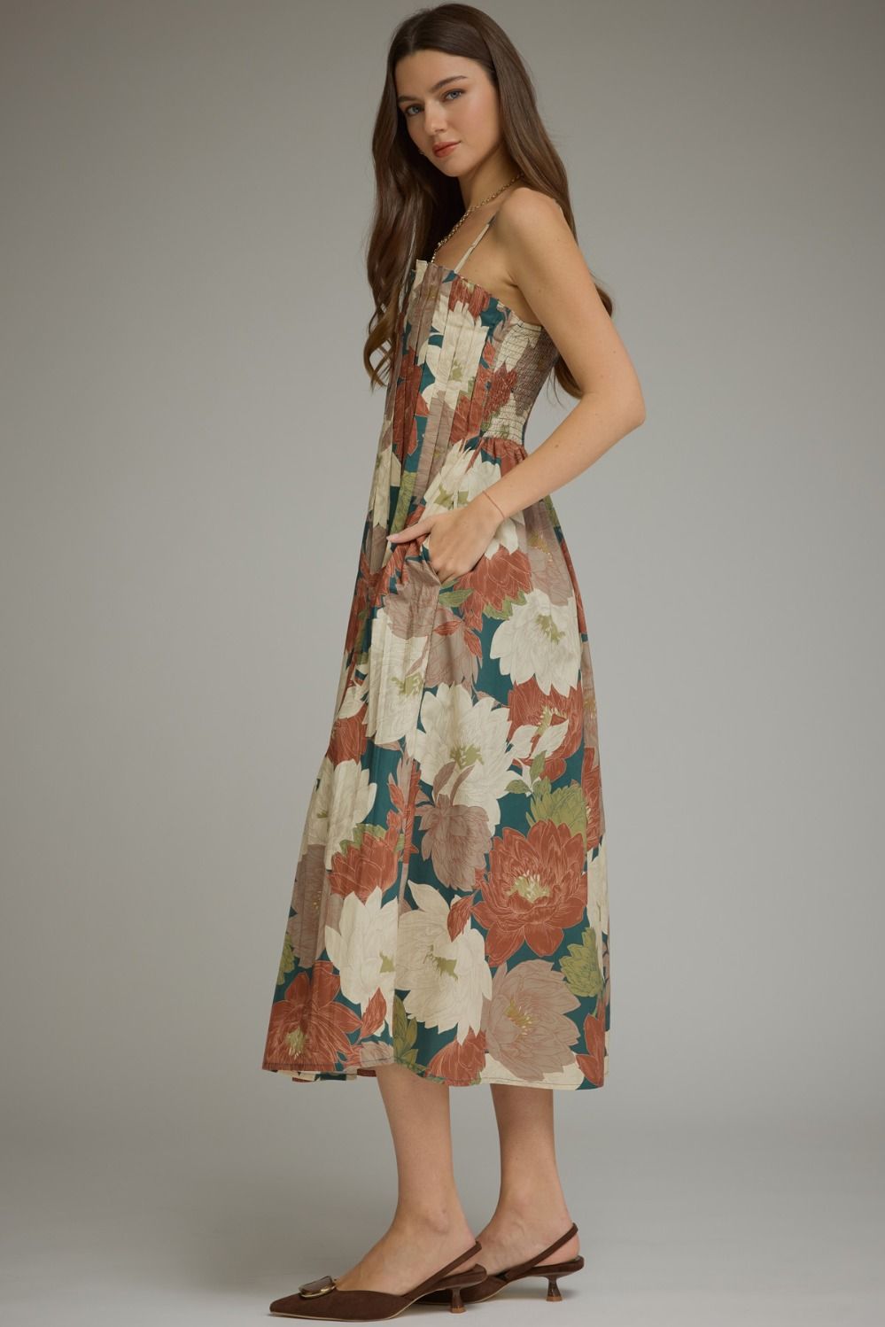 Kristen Fall Floral Maxi Dress