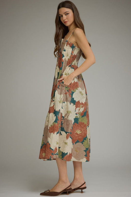 Kristen Fall Floral Maxi Dress