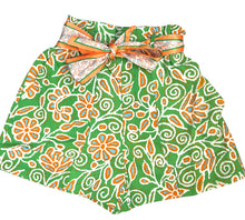 Load image into Gallery viewer, Shorts w/Scarf in Orange/Green
