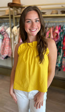 Load image into Gallery viewer, Summer Ruffle Tank in Sunshine
