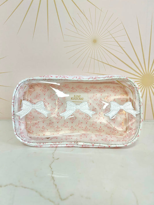 3 Bows Pink Willow Makeup Bag