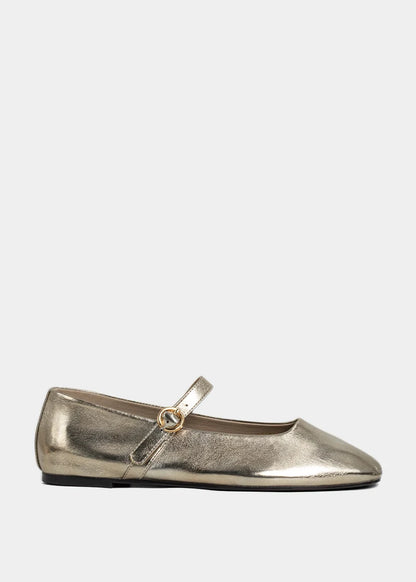Annabelle Gold Ballet Flats
