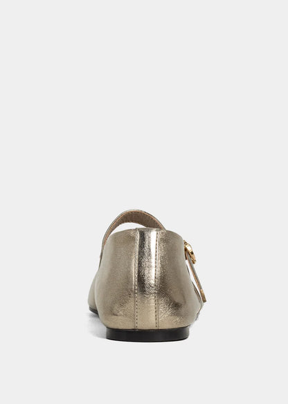 Annabelle Gold Ballet Flats