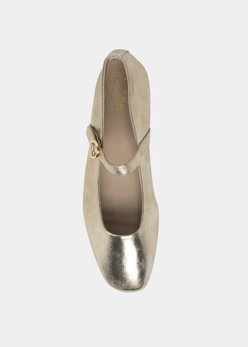 Annabelle Gold Ballet Flats