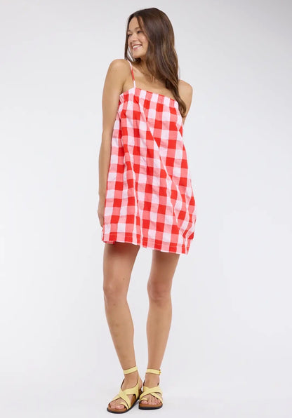 Izzy Plaid Cami Mini Dress