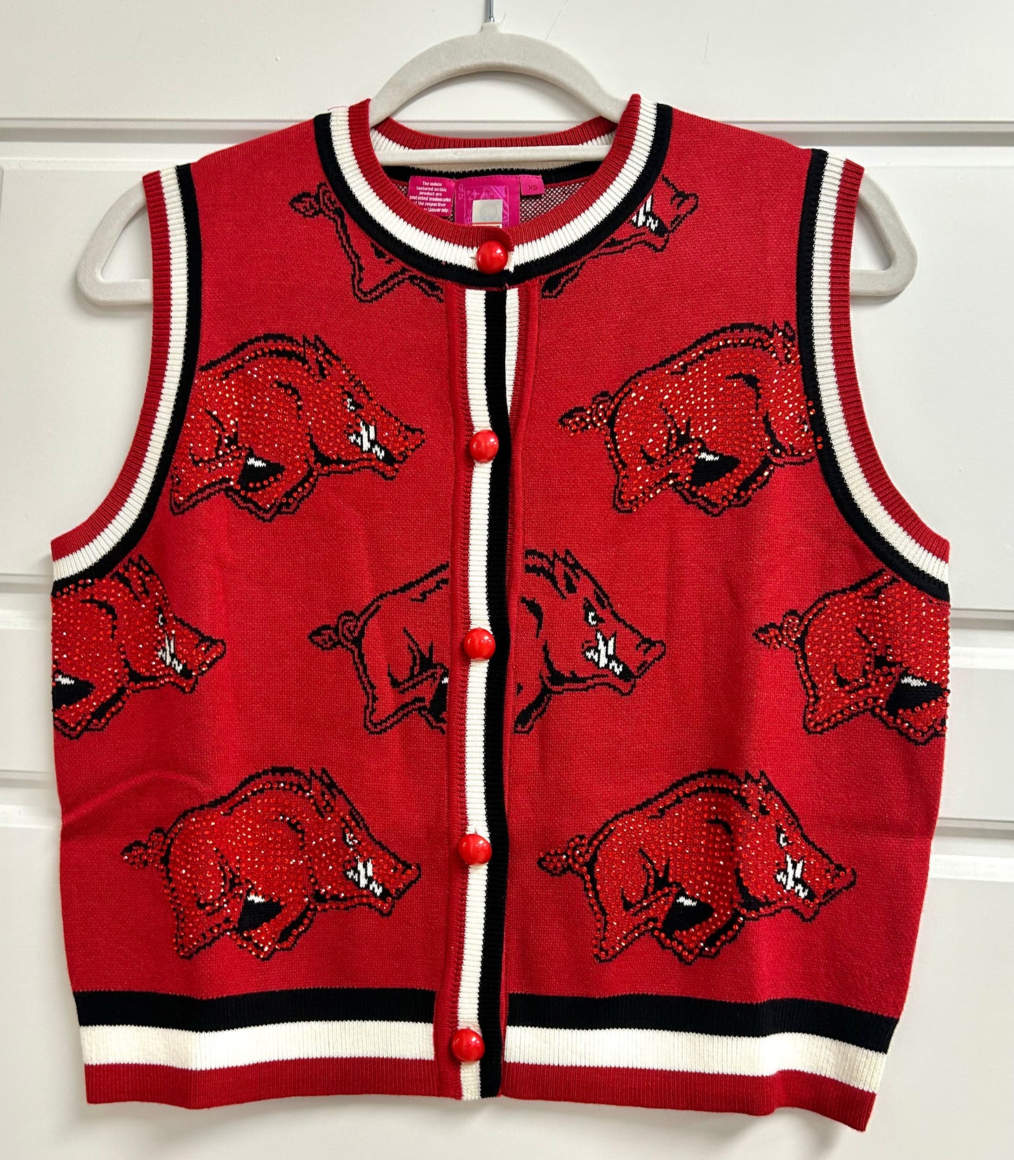 Arkansas Rhinestone Vest