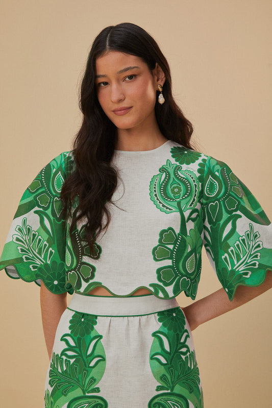 Color Festival Green Blouse