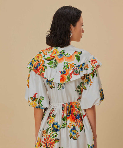 Delicate Garden Off White Mini Dress
