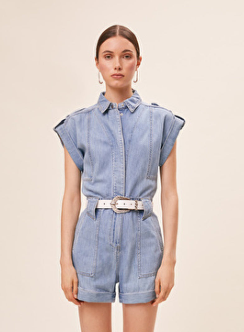 Iris Combishort (Jumpsuit) in Bleu Jean