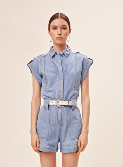 Iris Combishort (Jumpsuit) in Bleu Jean