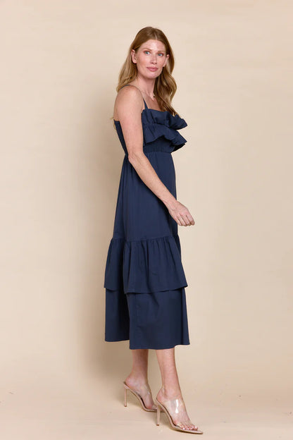 Fabiana Dress in Navy
