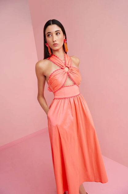 Avalon Dress in Orange