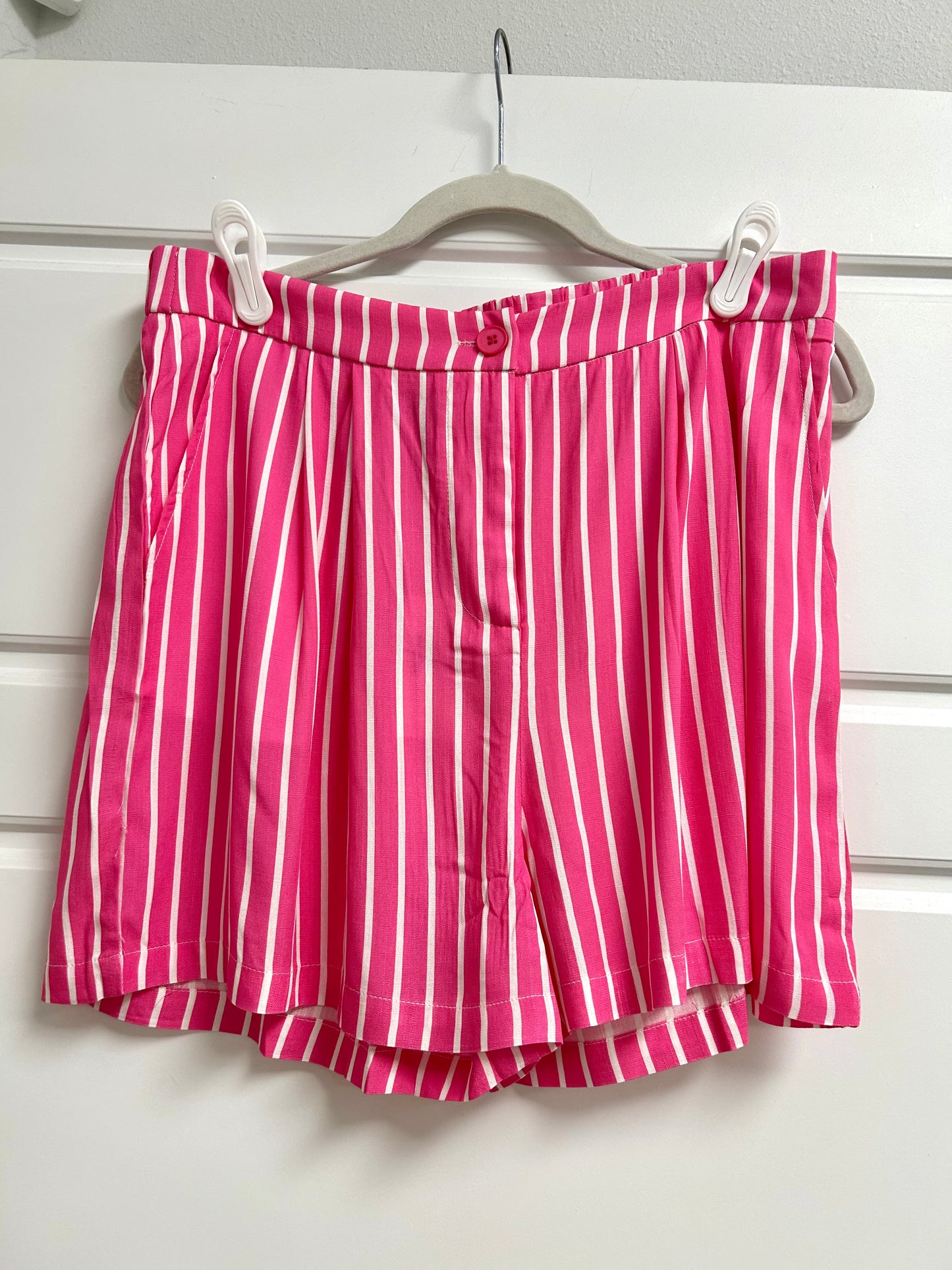 Pink Striped Shorts