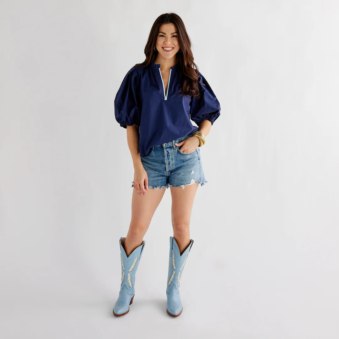Anna Top in Navy