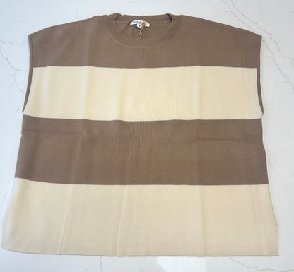 Striped Sweater Muscle Tank