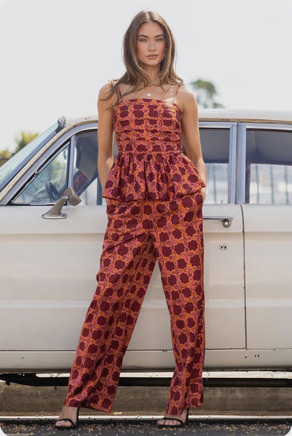 Chainlink Wide Leg Pant