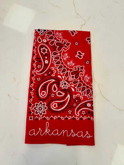 Red Arkansas Bandana