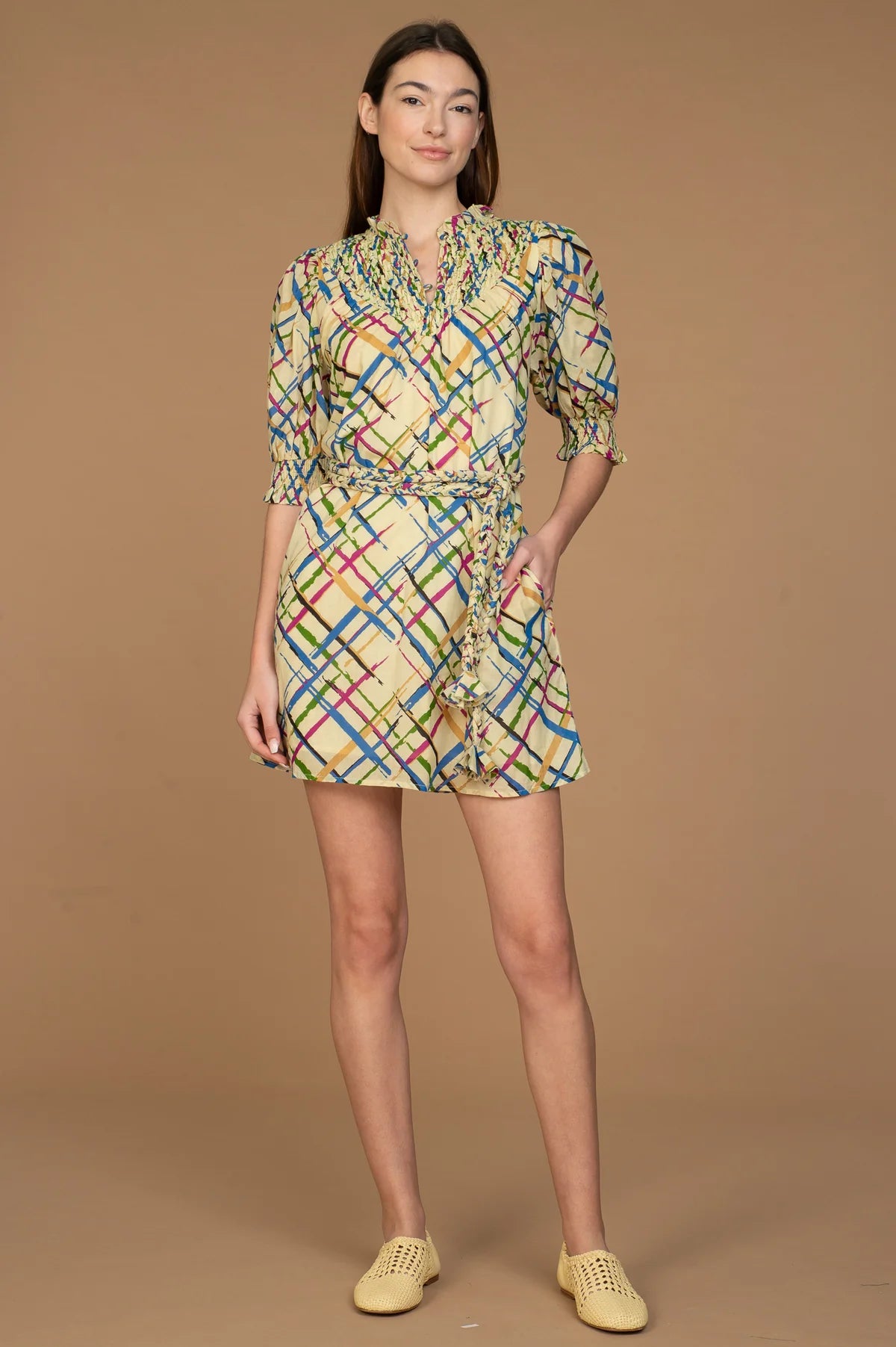 Bea Dress in Mad for Plaid