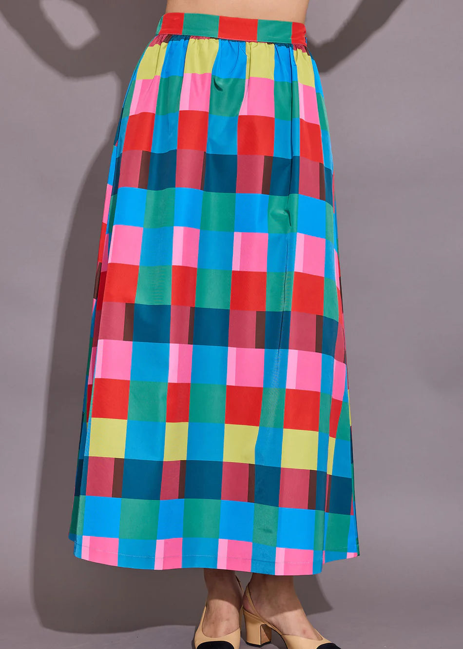 Daphne Skirt in Holiday Check