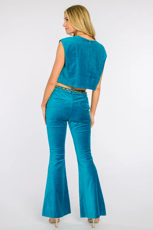 FINAL SALE Tilda Pants in Turquoise
