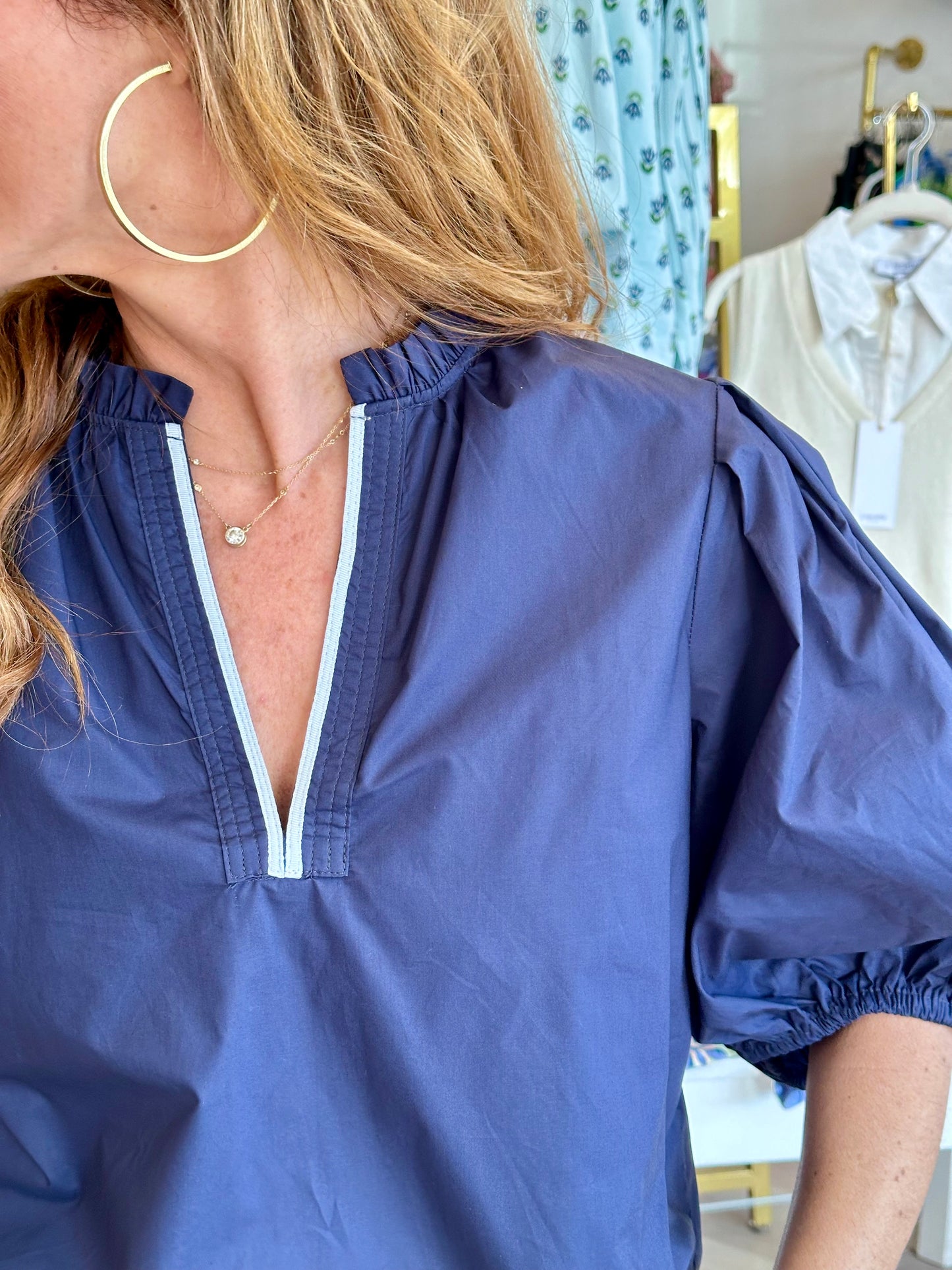 Anna Top in Navy