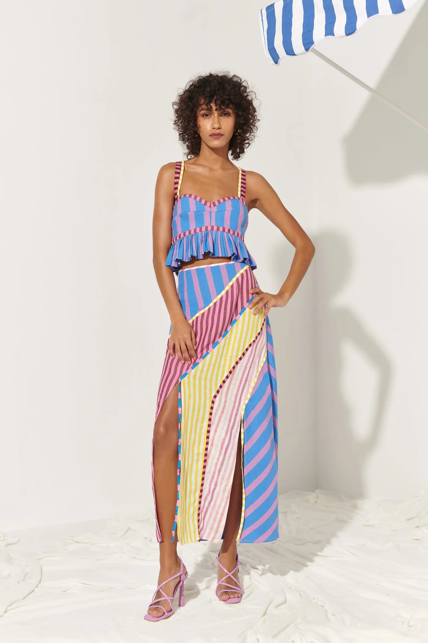 FINAL SALE Souci Skirt in Stripe