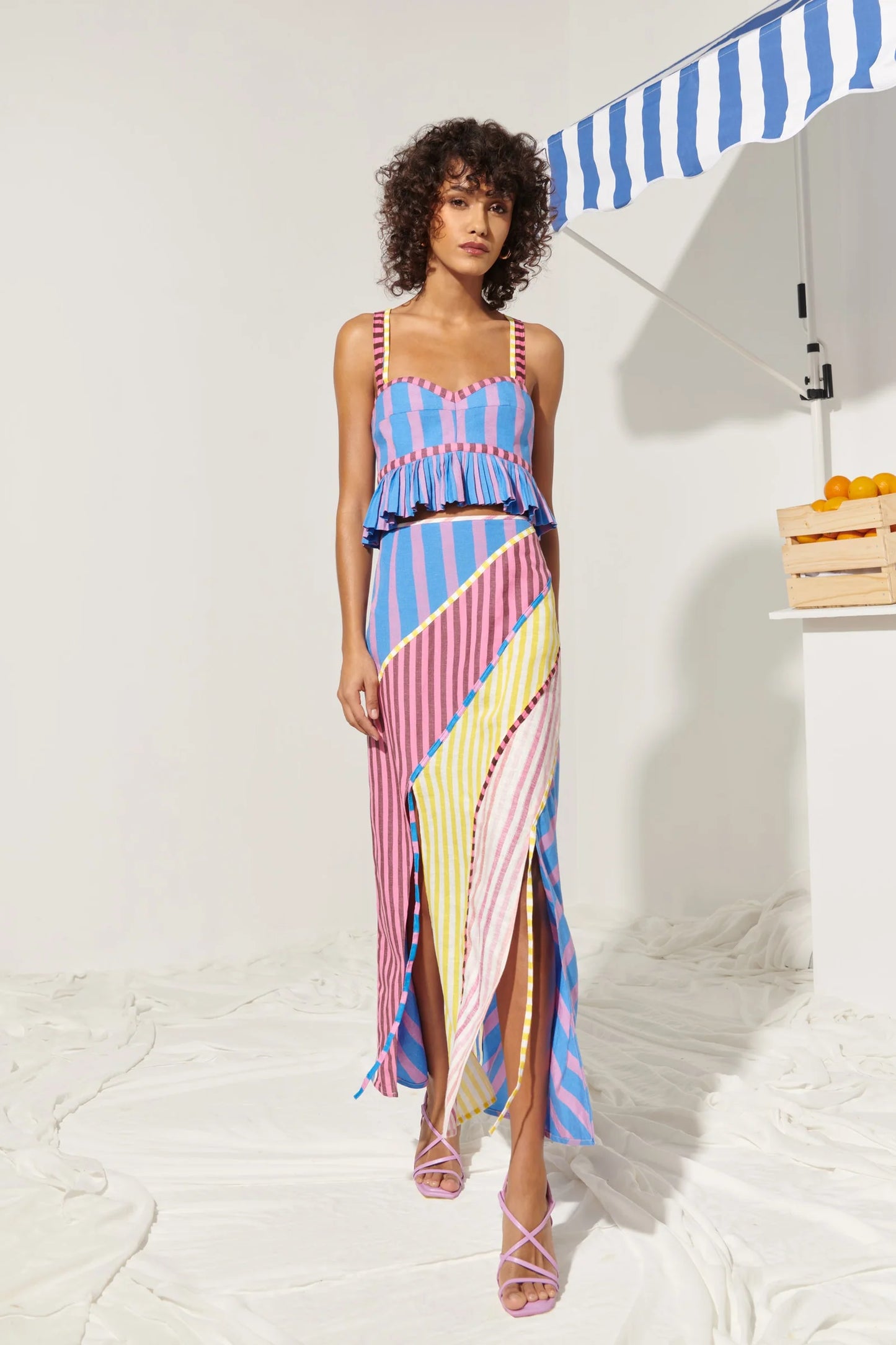FINAL SALE Souci Skirt in Stripe