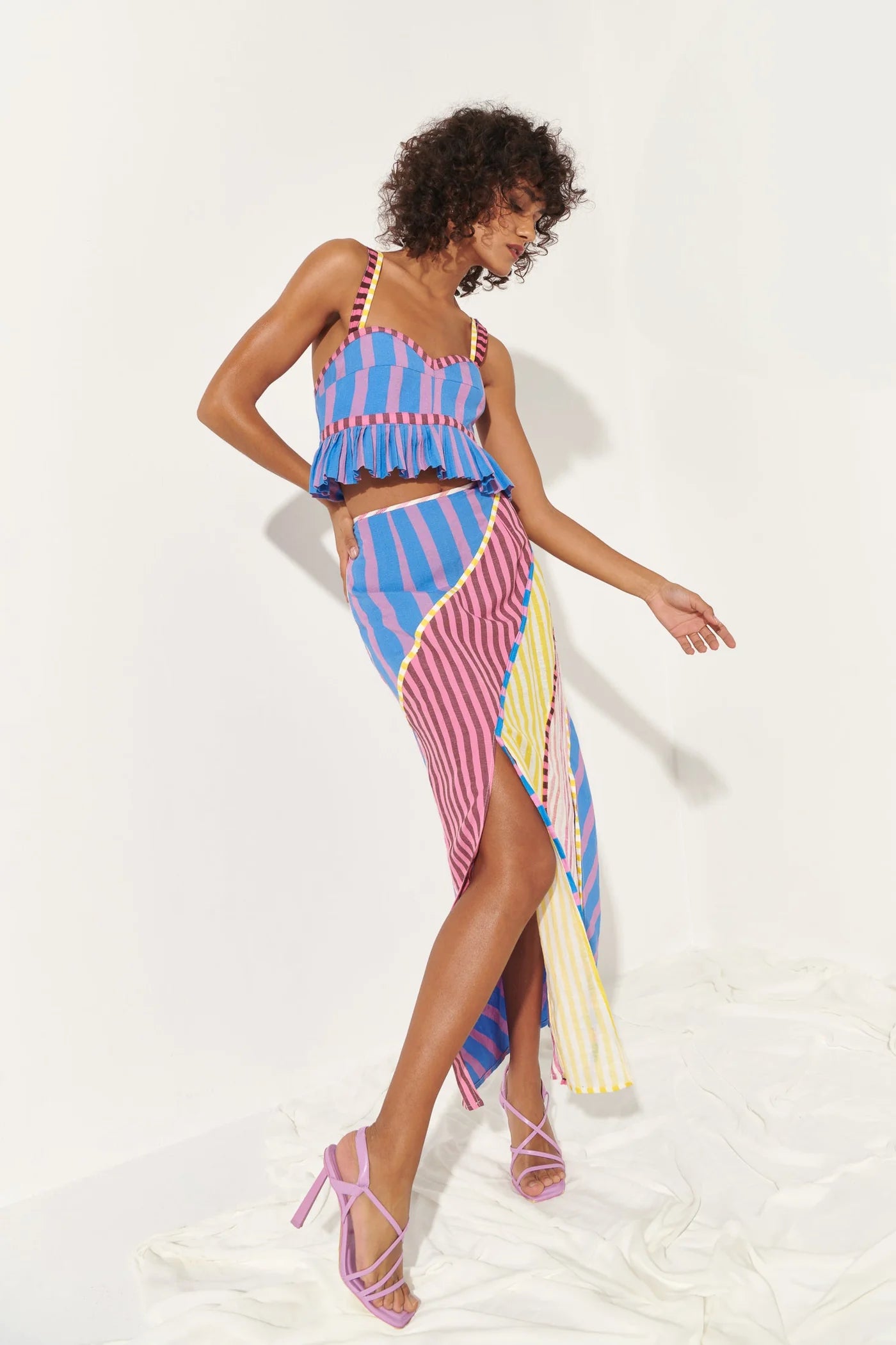 FINAL SALE Souci Skirt in Stripe
