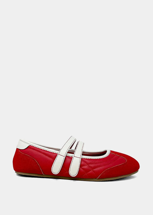 Salome Ballet Flat in Red