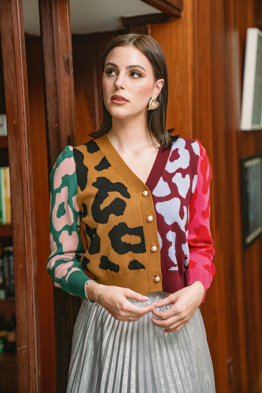 Jovie Cardigan in Leopard