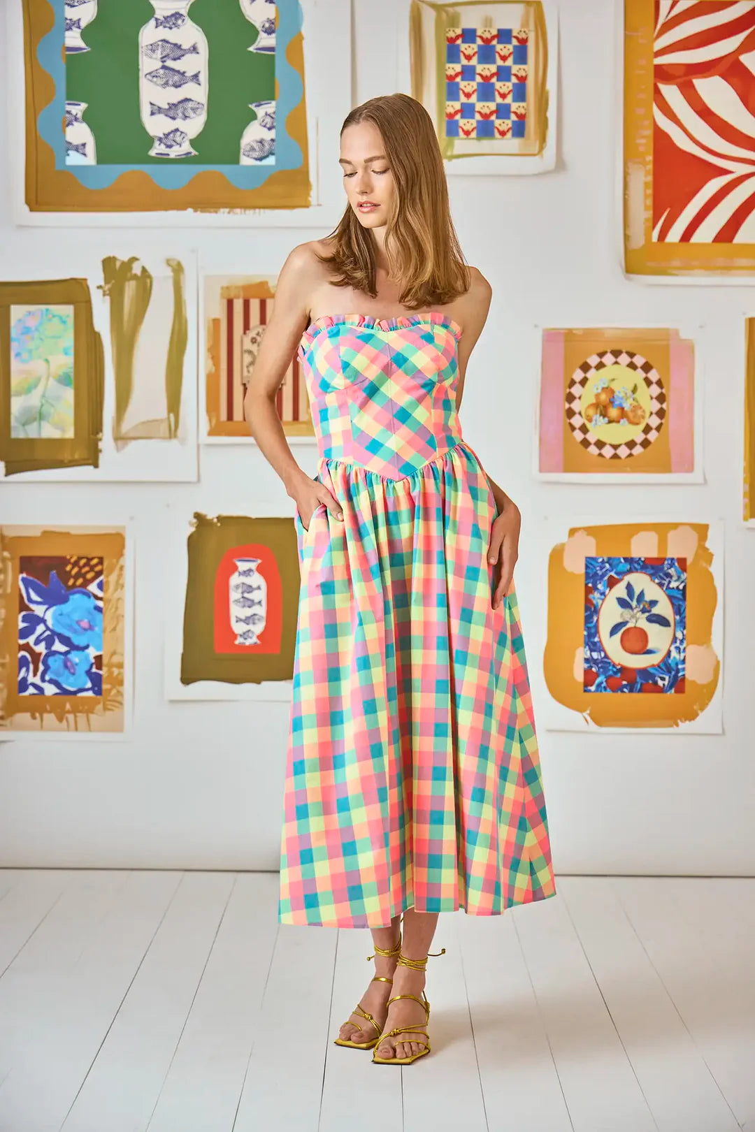 Corey Dress in Key Largo Plaid