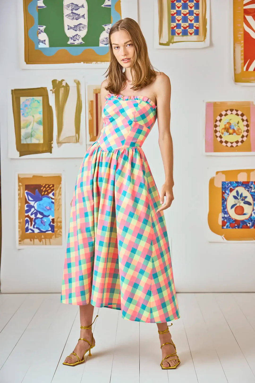 Corey Dress in Key Largo Plaid
