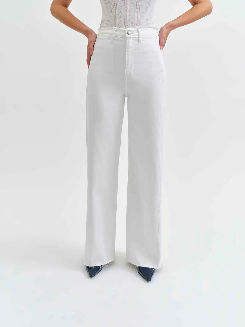 Far Out High Rise Wide Leg in Lamb