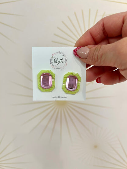 Electric Kiwi Earrings
