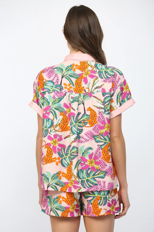 Jungle Chaos Elastic Shorts